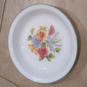 Vintage Corelle By Corning Ware Floral Pie Plate